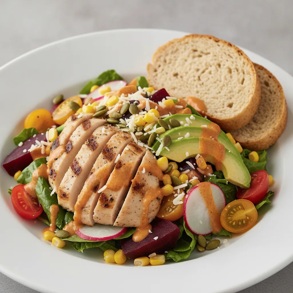 Fresh From the Market Salad with Chicken - Chipotle Ranch / GF Bread