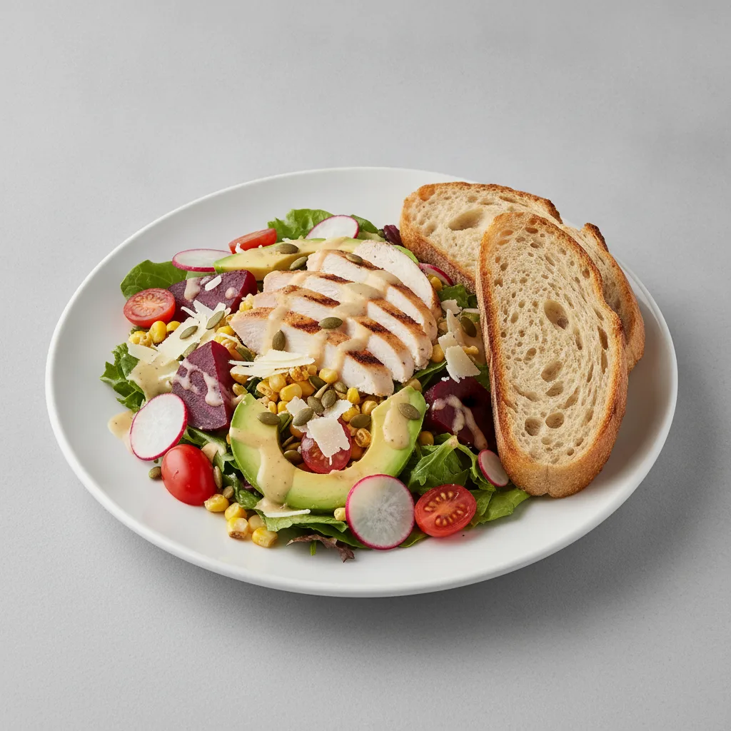 Fresh From the Market Salad with Chicken - Caesar Dressing / Sourdough