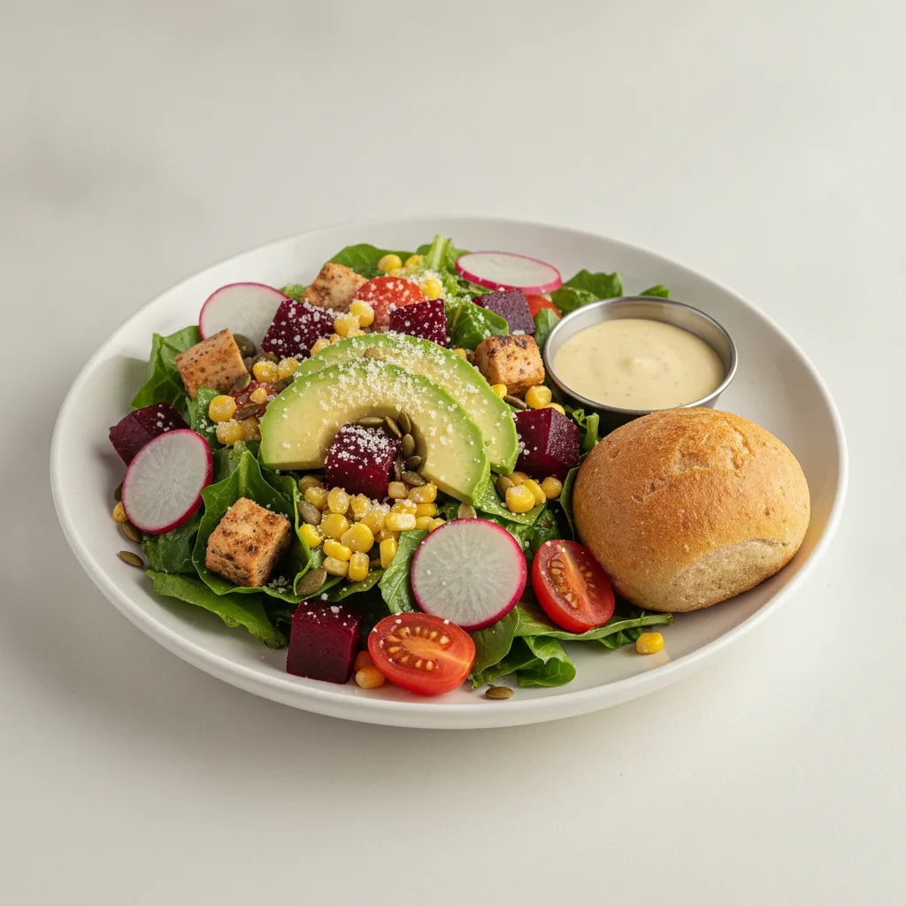 Fresh From the Market Salad with Chicken - Caesar Dressing / GF Bread