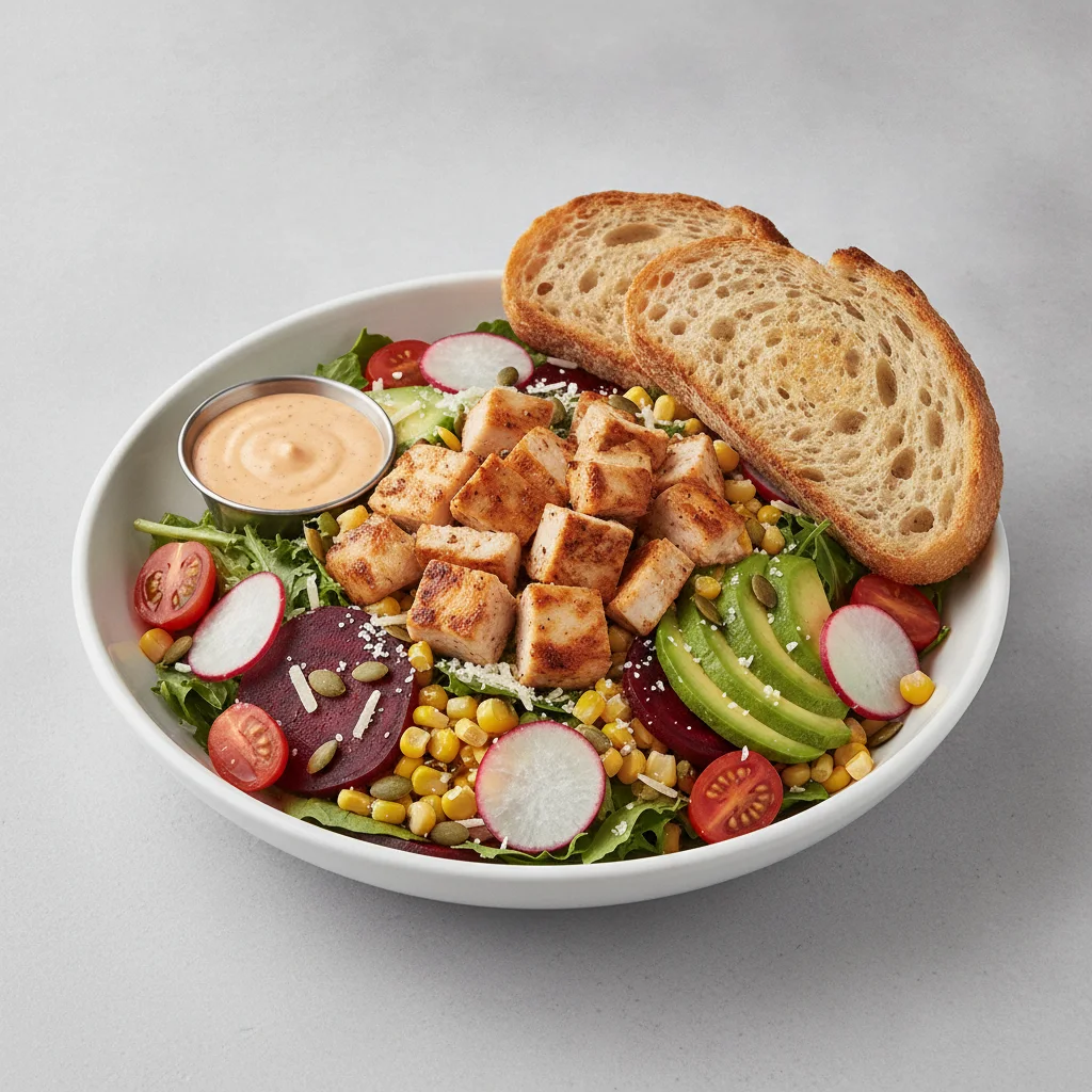 Fresh From the Market Salad with Chicken + Chicken - Chipotle Ranch, Sourdough
