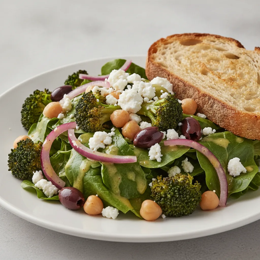 Mama's Mediterranean, Lemon Herb Vinaigrette, Sourdough