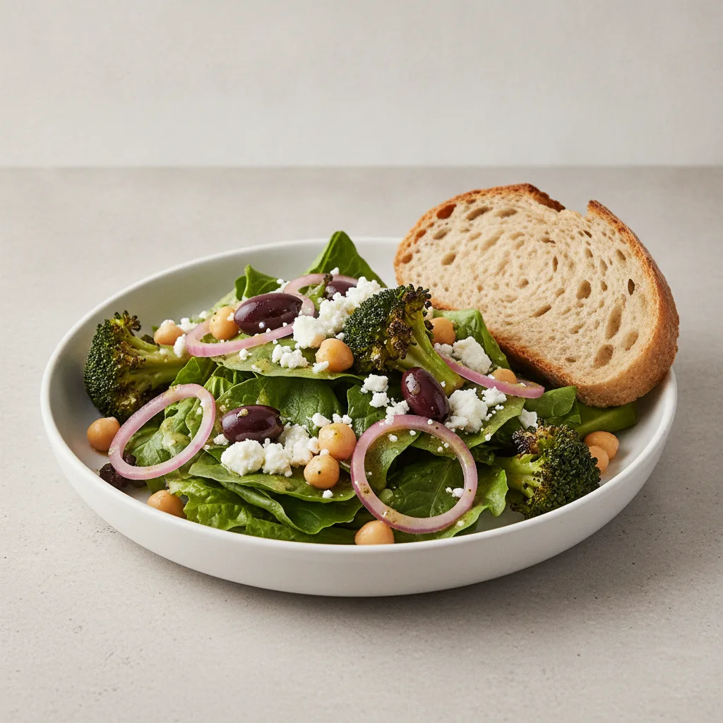 Mama's Mediterranean, Lemon Herb Vinaigrette, GF Bread
