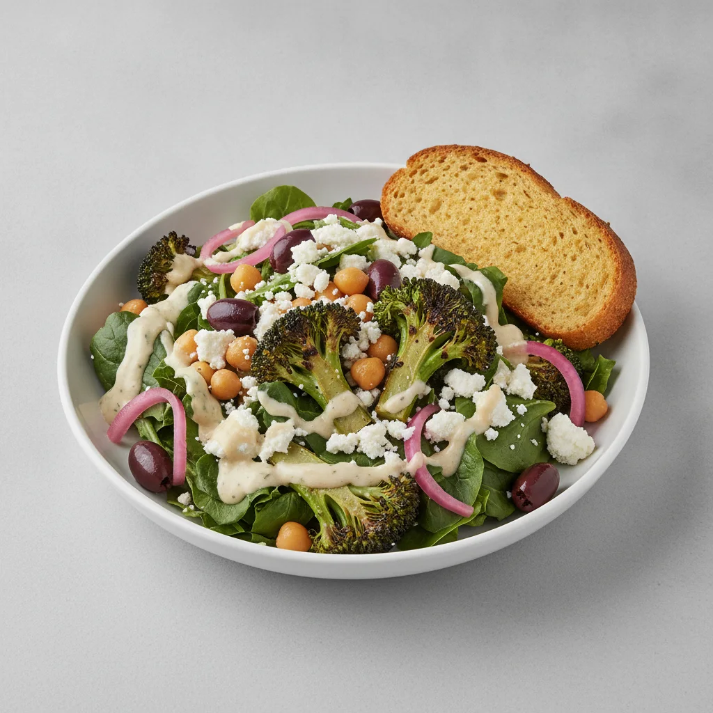Mama's Mediterranean, Caesar Dressing, GF Bread