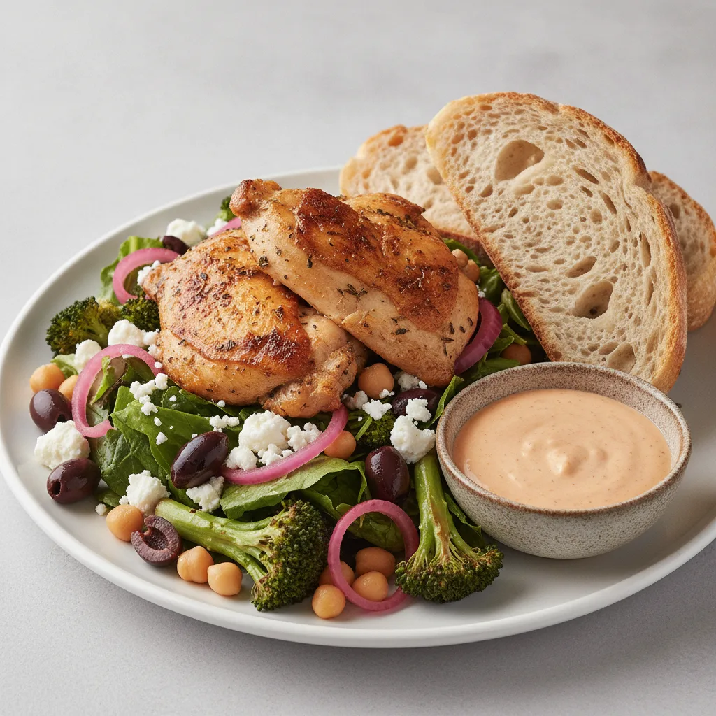 Mama's Mediterranean, Roasted Chicken, Chipotle Ranch, Sourdough