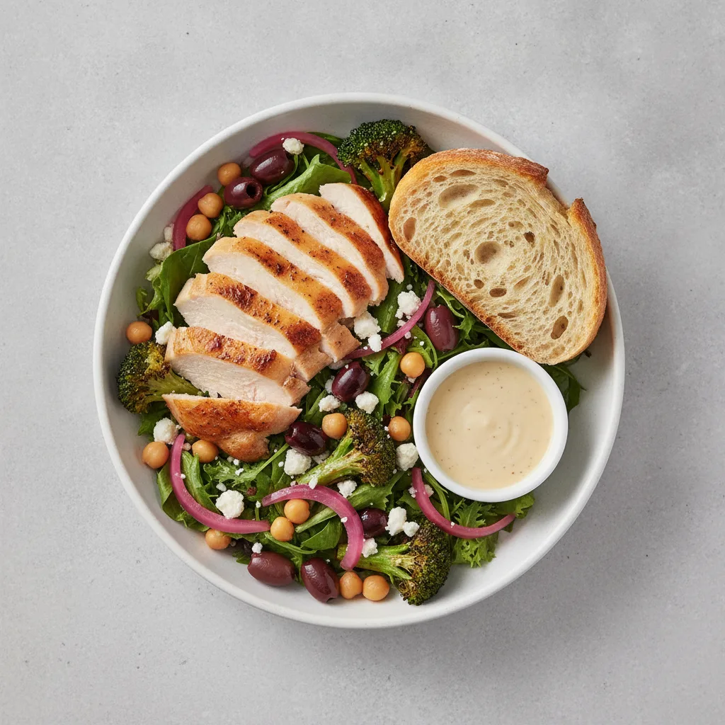 Mama's Mediterranean, Roasted Chicken, Caesar Dressing, Sourdough