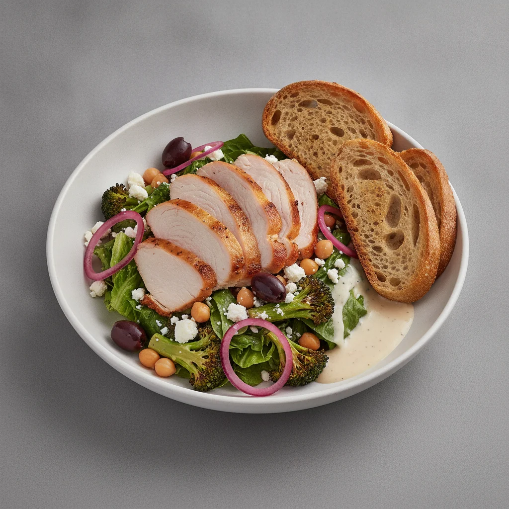 Mama's Mediterranean, Fresh Roasted Turkey, Caesar Dressing, Sourdough