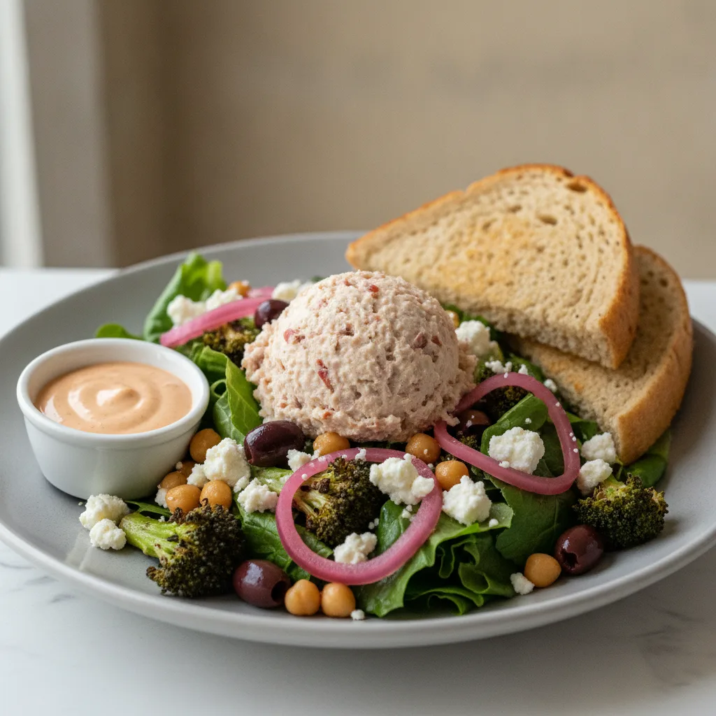 Mama's Mediterranean, Albacore Tuna Salad, Chipotle Ranch, GF Bread
