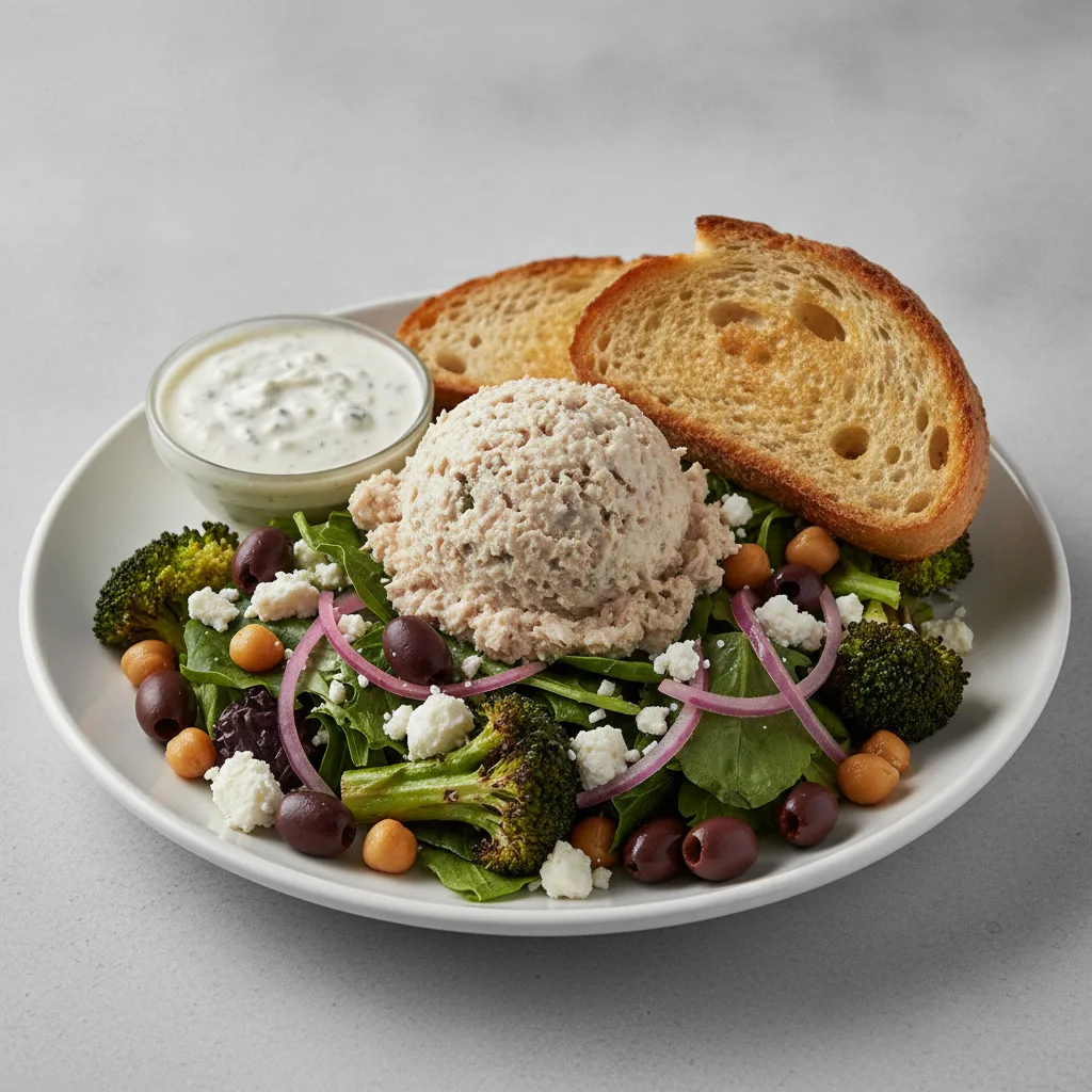 Mama's Mediterranean, Albacore Tuna Salad, Blue Cheese Dressing, Sourdough