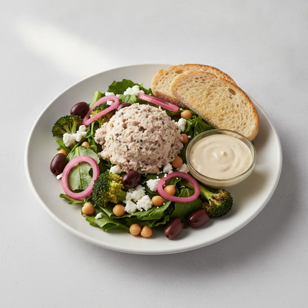 Mama's Mediterranean, Albacore Tuna Salad, Caesar Dressing, GF Bread