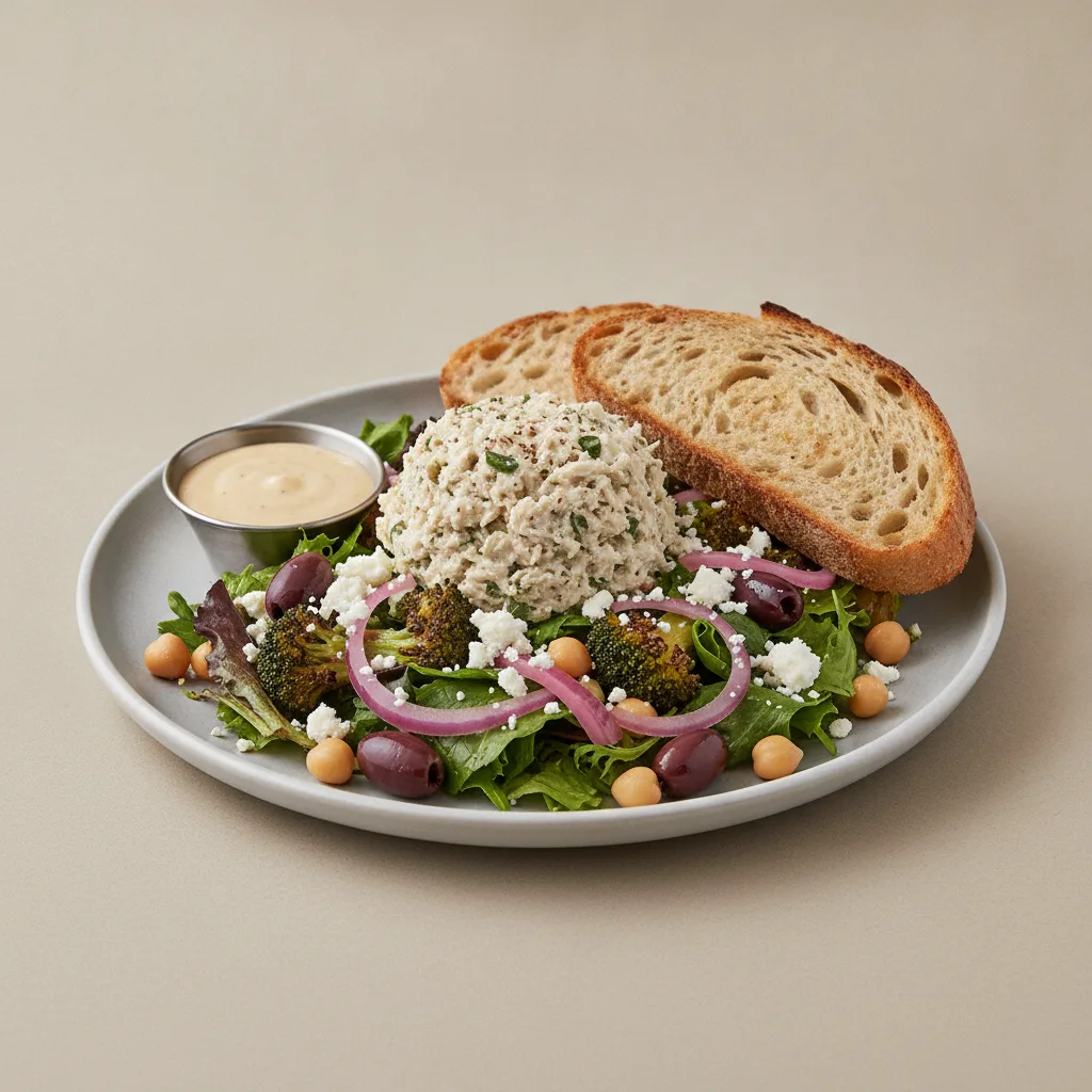Mama's Mediterranean, Herb Chicken Salad, Caesar Dressing, Sourdough