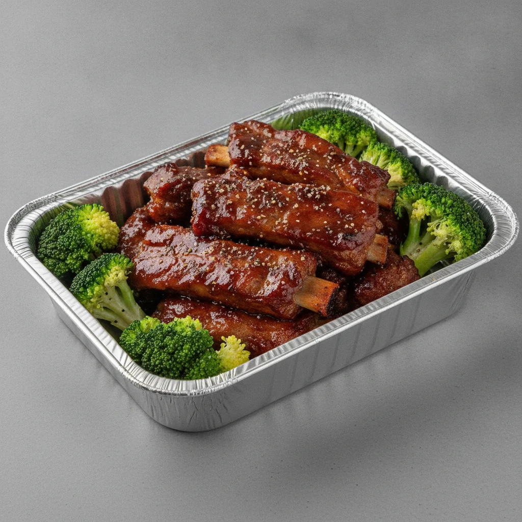Garlic-Flavored Ribs Half Tray Garlic-Flavored Ribs Half Tray