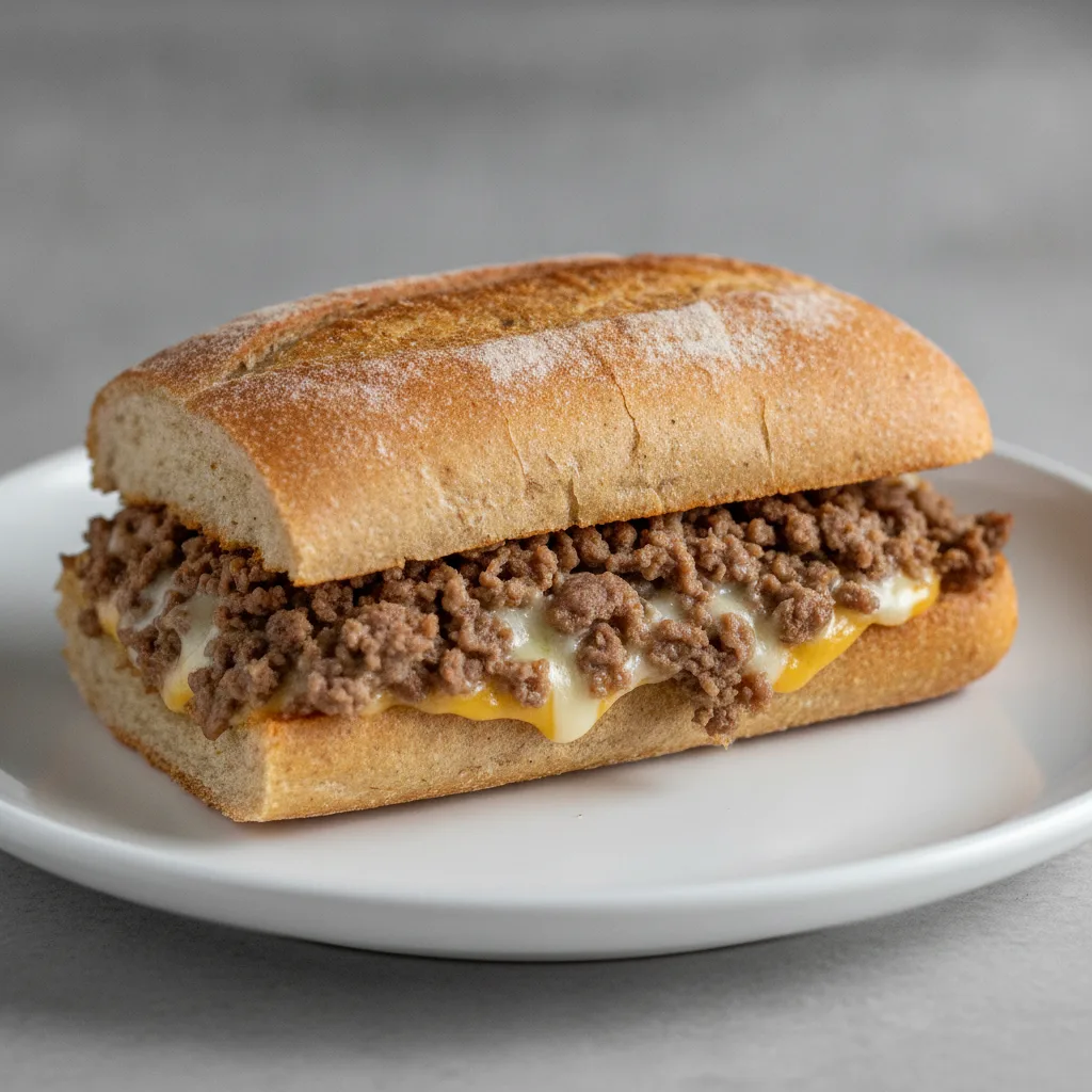 Gluten-Free Chopped Cheese Sandwcih Gluten-Free Chopped Cheese Sandwcih