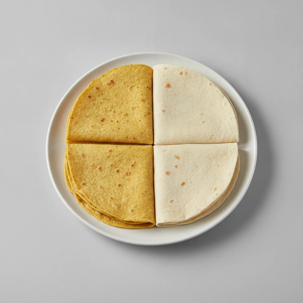 Half Corn Tortillas, Half Flour Tortillas Half Corn Tortillas, Half Flour Tortillas