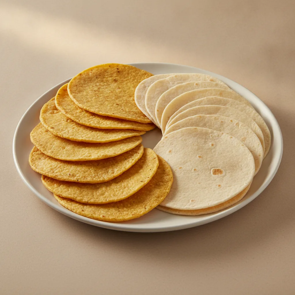 Half Corn Tortillas, Half Flour Tortillas Half Corn Tortillas, Half Flour Tortillas