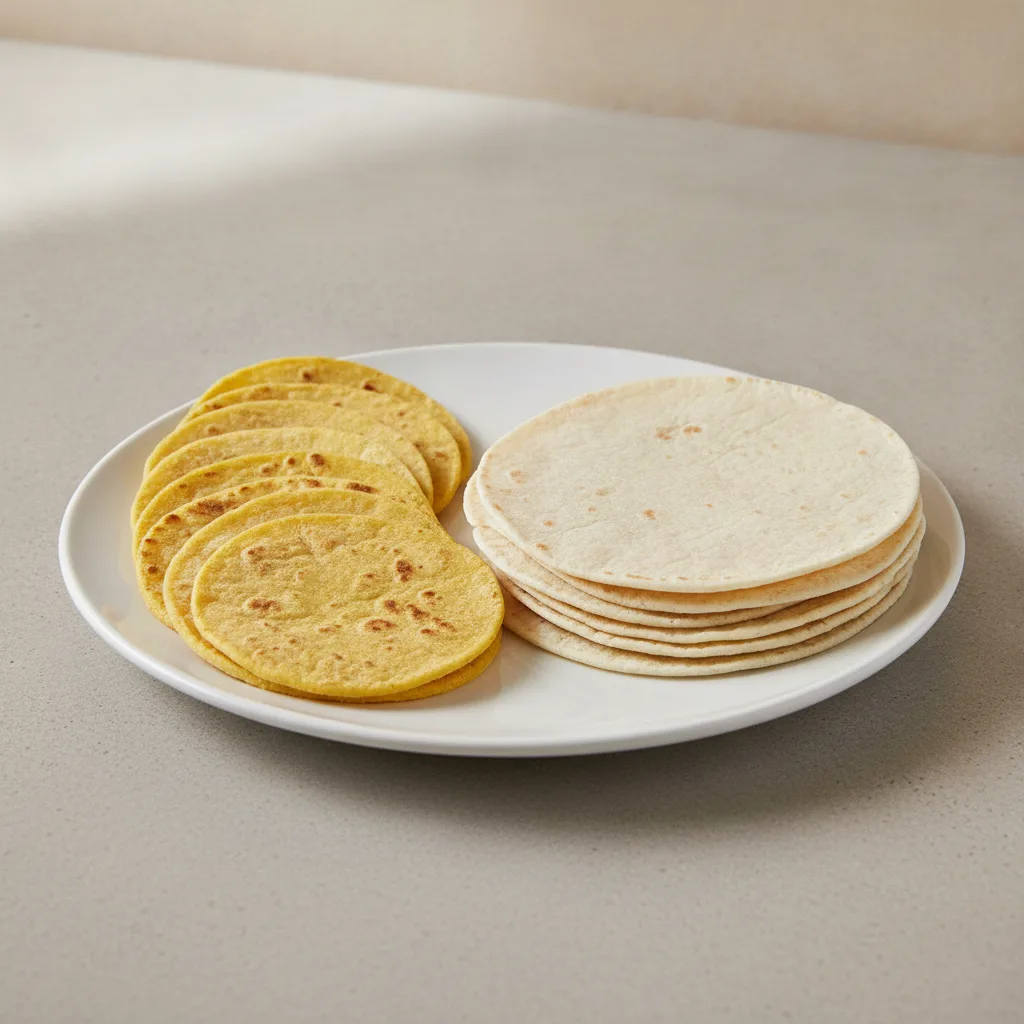 Half Corn Tortillas, Half Flour Tortillas Half Corn Tortillas, Half Flour Tortillas