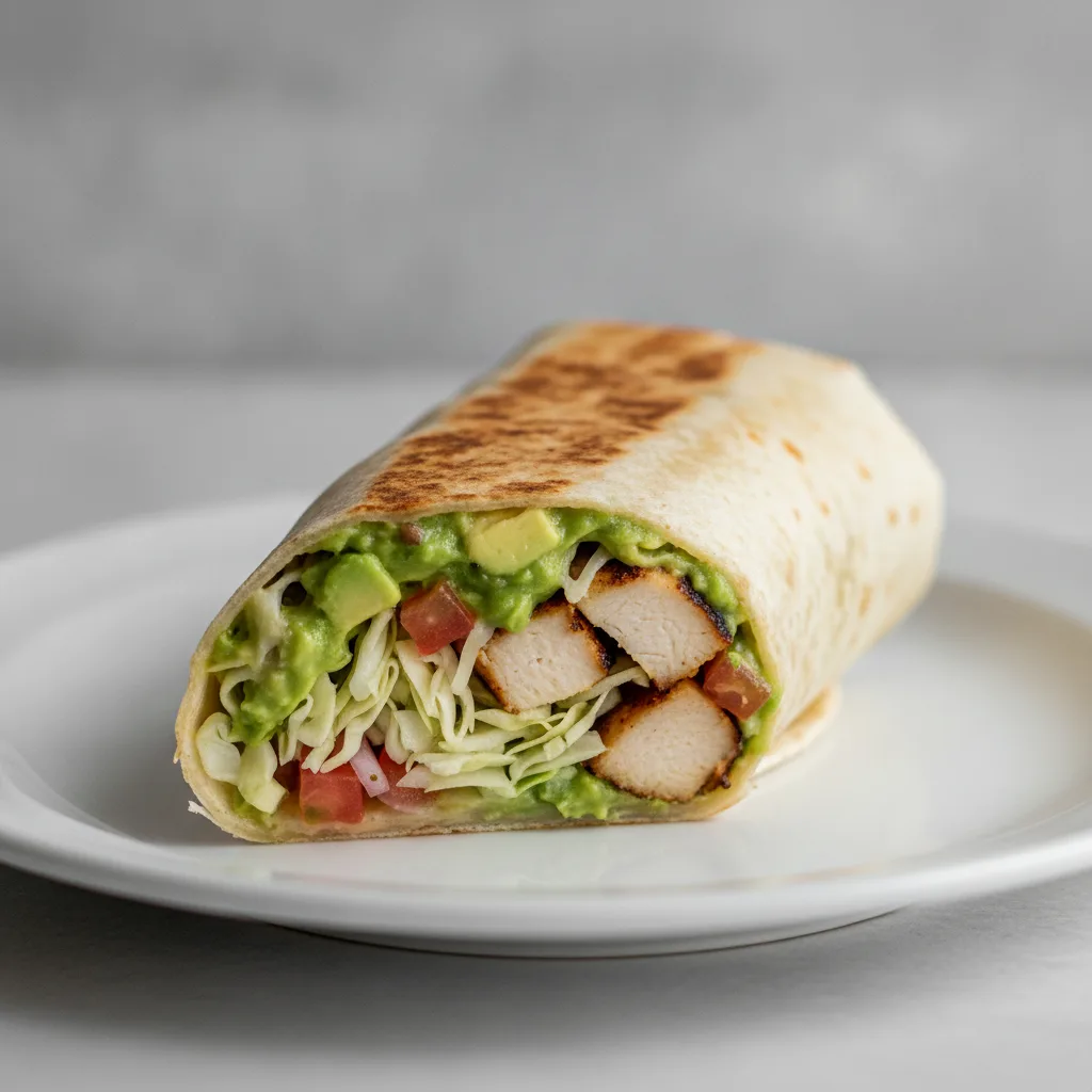 Guacamole Chicken Burrito Guacamole Chicken Burrito