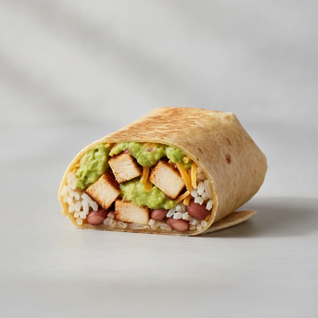 Guacamole Chicken Burrito Guacamole Chicken Burrito