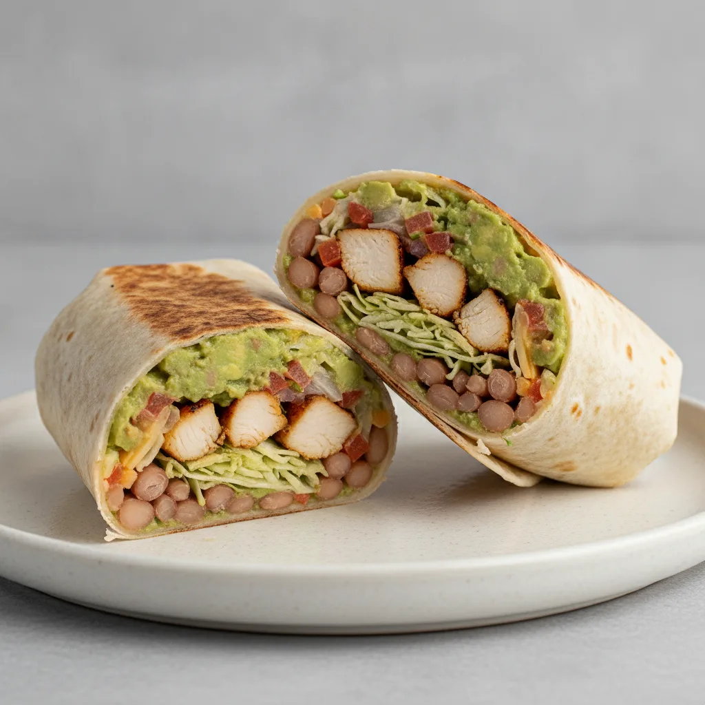 Guacamole Chicken Burrito Guacamole Chicken Burrito