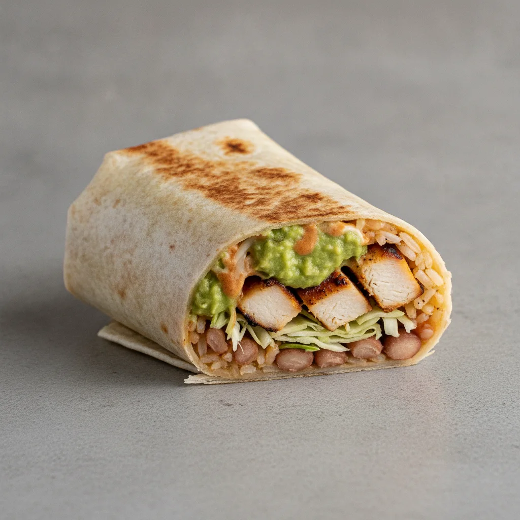 Chipotle Guacamole Chicken Burrito Chipotle Guacamole Chicken Burrito