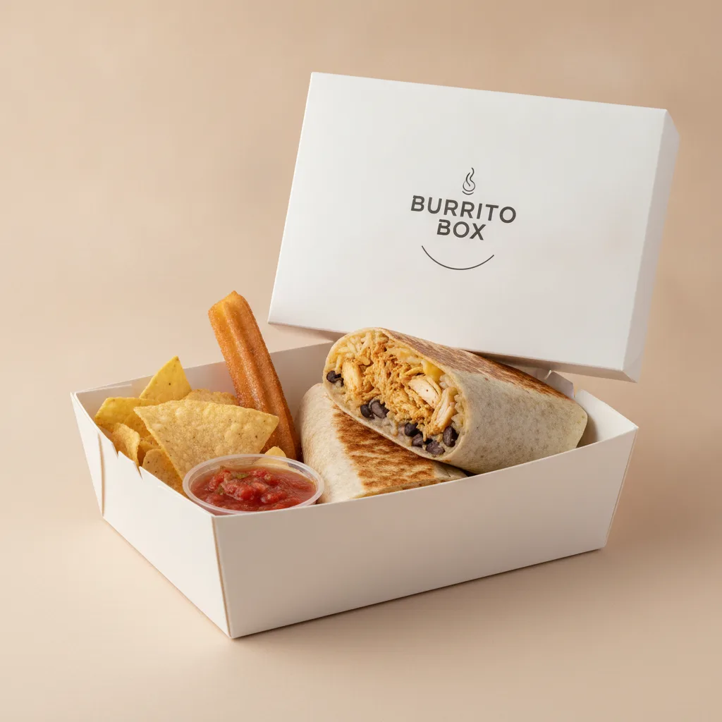 Burrito Box – Classic Chicken Burrito Burrito Box – Classic Chicken Burrito