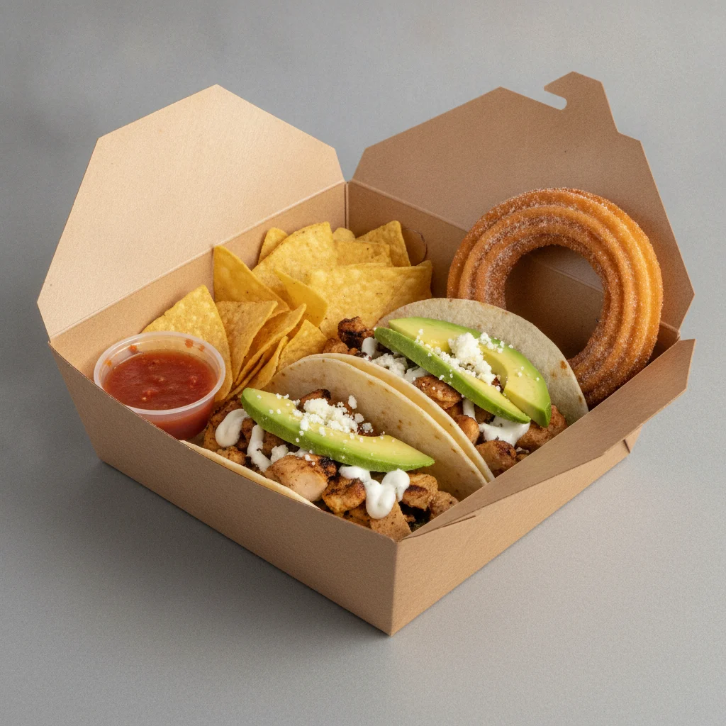 Taco Box – 2 Chicken Avocado Tacos Taco Box – 2 Chicken Avocado Tacos