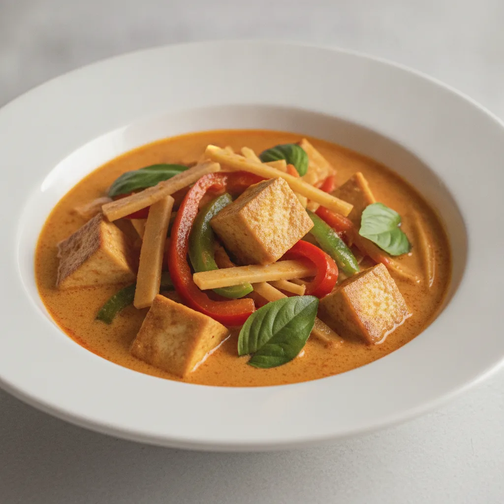Vegan Red Curry Entree - Tofu Vegan Red Curry Entree - Tofu