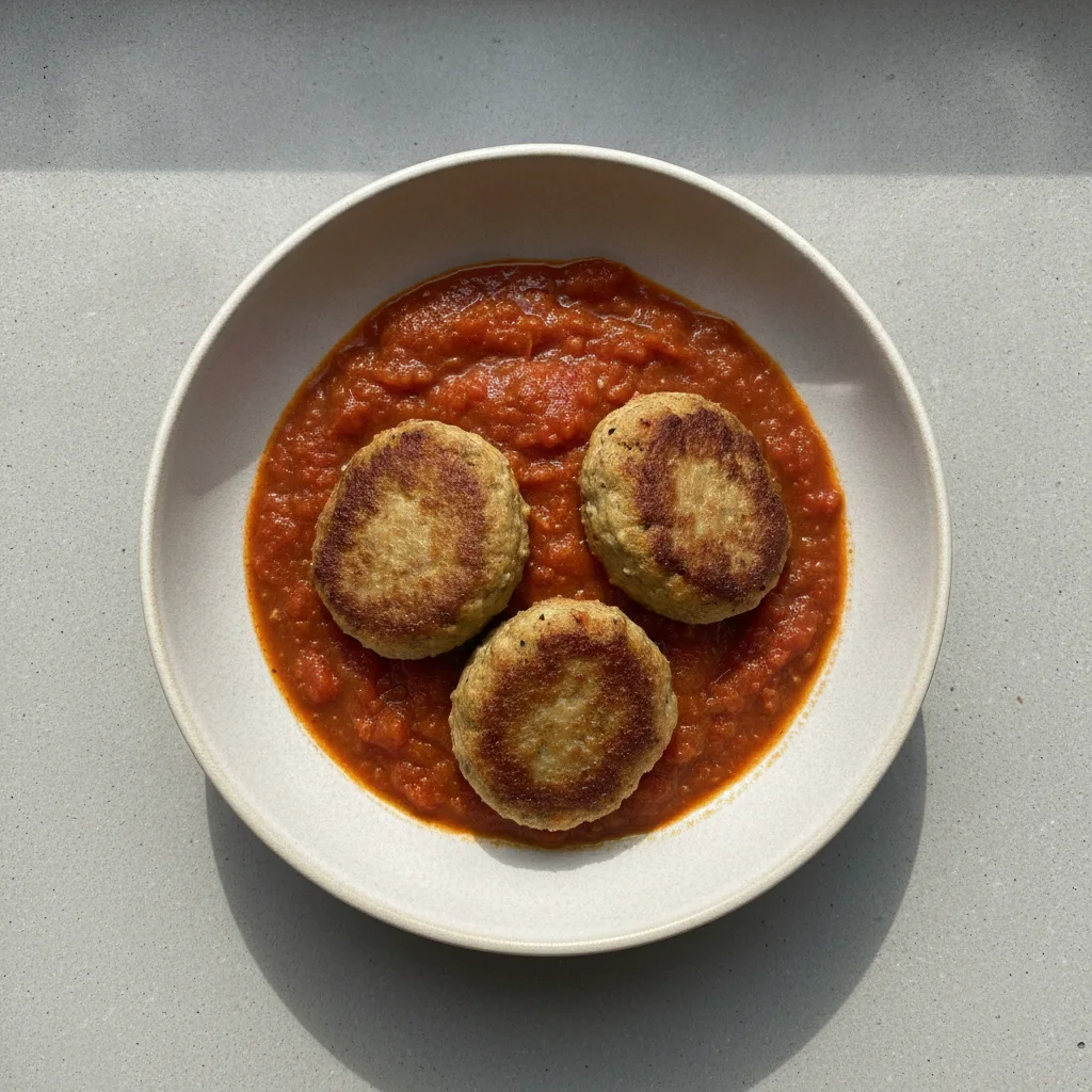 Vegan Sausage Patties (Shakshuka)