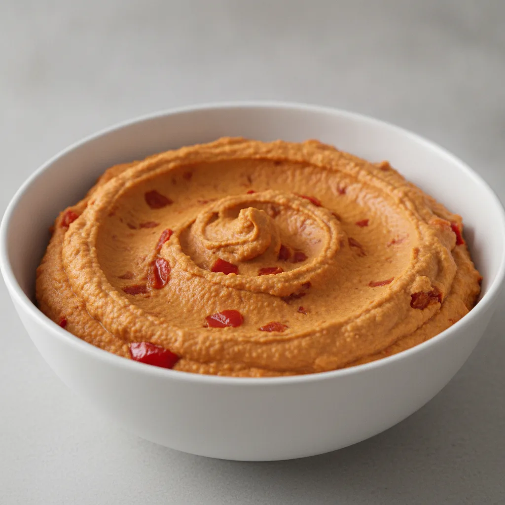 Roasted Red Pepper Hummus (BYO Mediterranean Bowls)