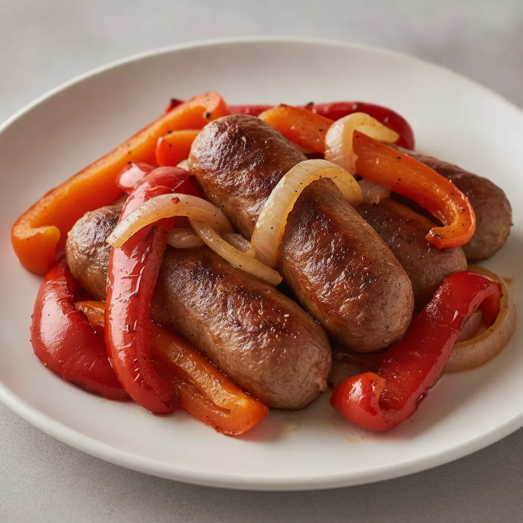 Italian Sausage with Fire Roasted Peppers and Confit Onions (Italian Dinner)