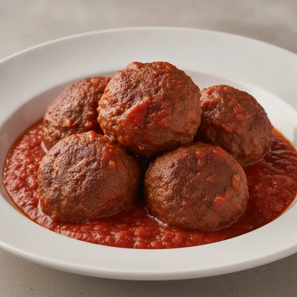Impossible Meatballs in Marinara Sauce (Italian Dinner)