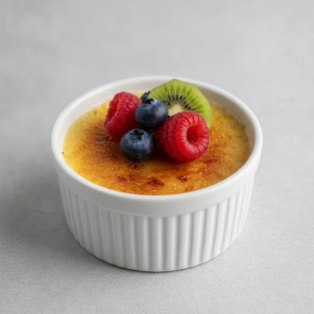 Mini Creme Brulee with Fresh Fruit