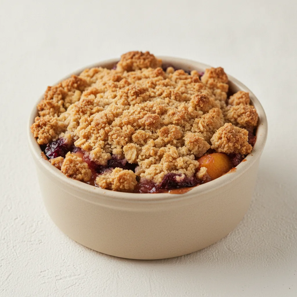 Individual Seasonal Fruit Crumble