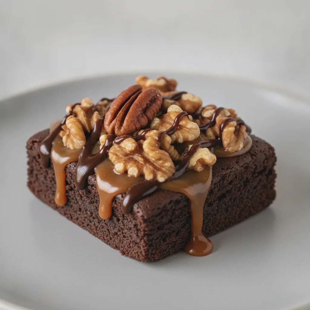 Walnut Turtle Brownie