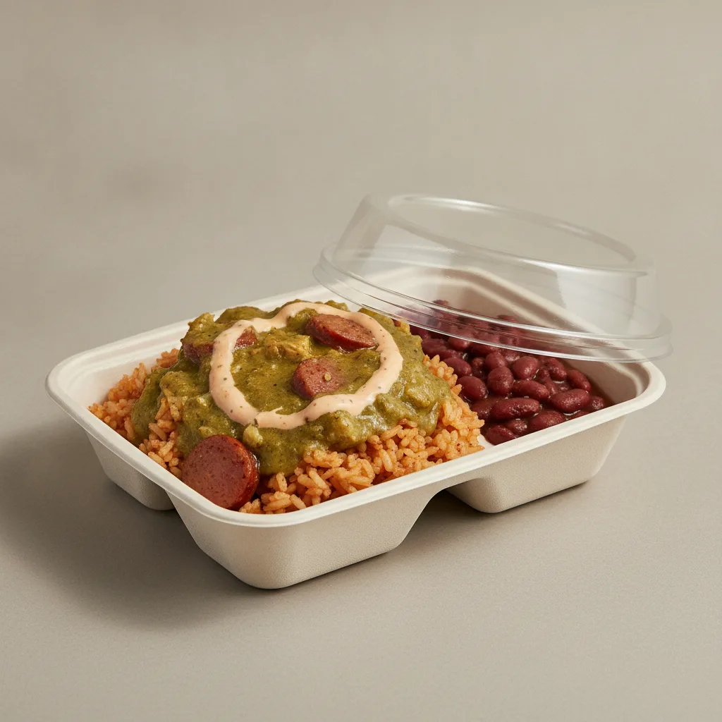 Bayou Boy Bowl Box - Cajun Rice, Green Chili Gumbo, Cajun Ranch, and Red Beans