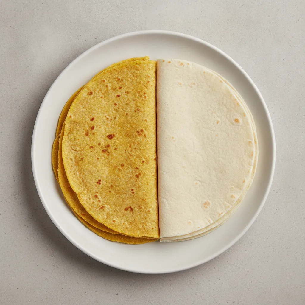 Half Corn Tortillas, Half Flour Tortillas Half Corn Tortillas, Half Flour Tortillas