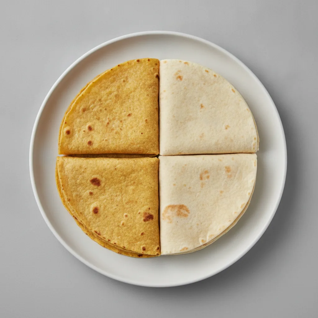 Half Corn Tortillas, Half Flour Tortillas Half Corn Tortillas, Half Flour Tortillas