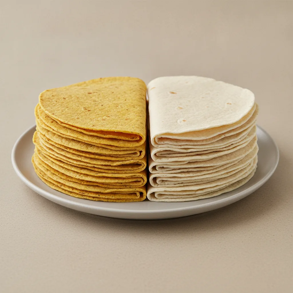 Half Corn Tortillas, Half Flour Tortillas - 24 Piece Half Corn Tortillas, Half Flour Tortillas - 24 Piece