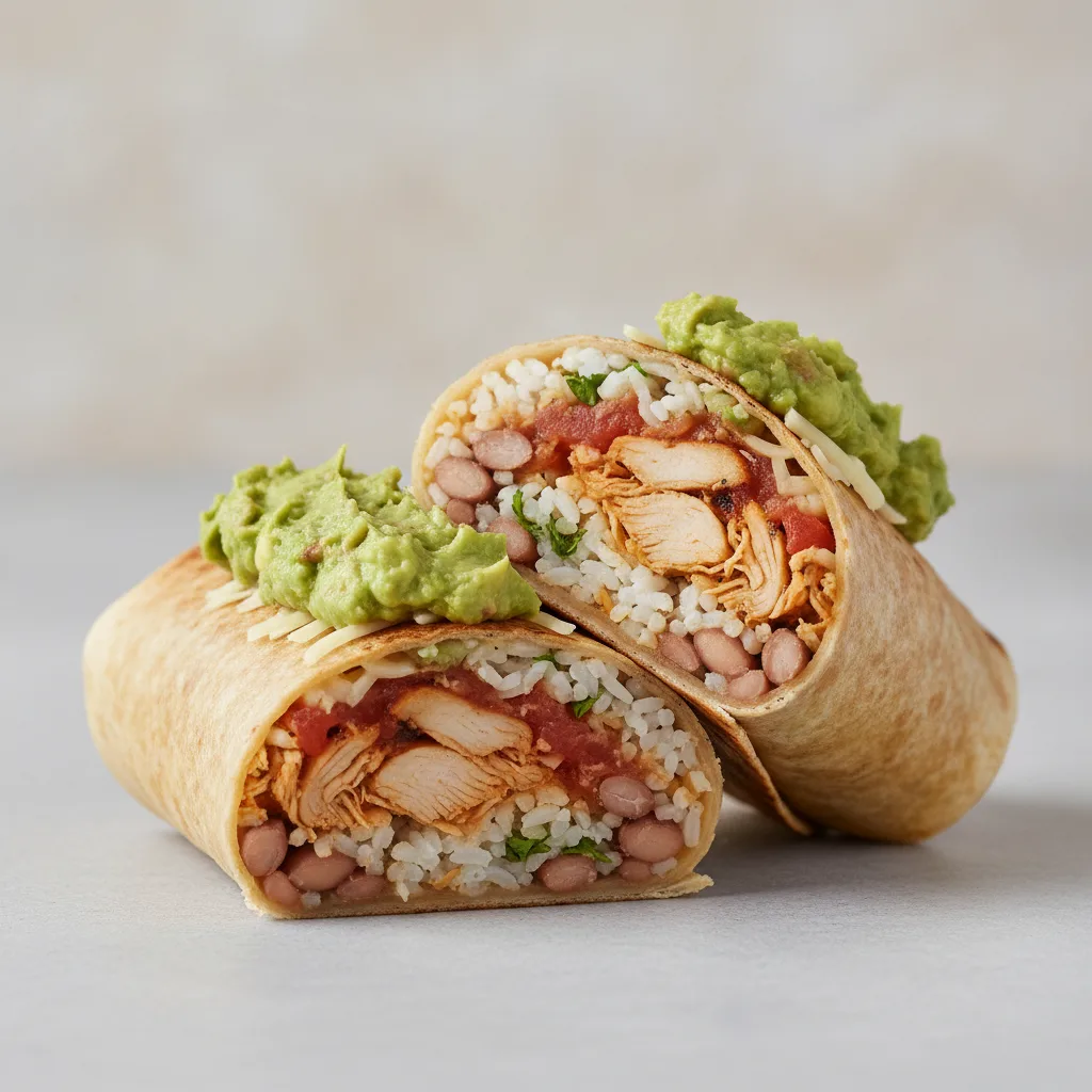 Chipotle Guacamole Chicken Burrito Chipotle Guacamole Chicken Burrito