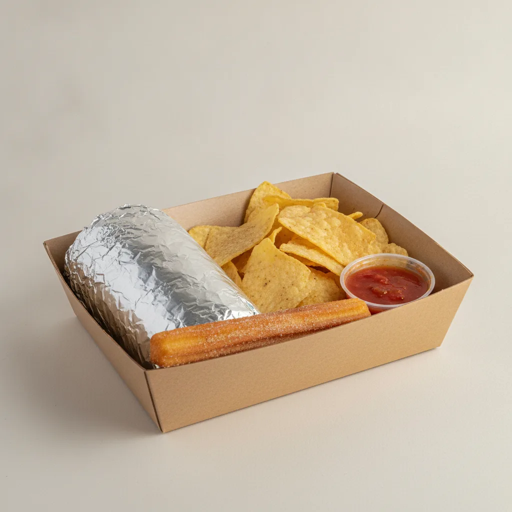 Burrito Box – Queso Guacamole Chicken Burrito Burrito Box – Queso Guacamole Chicken Burrito