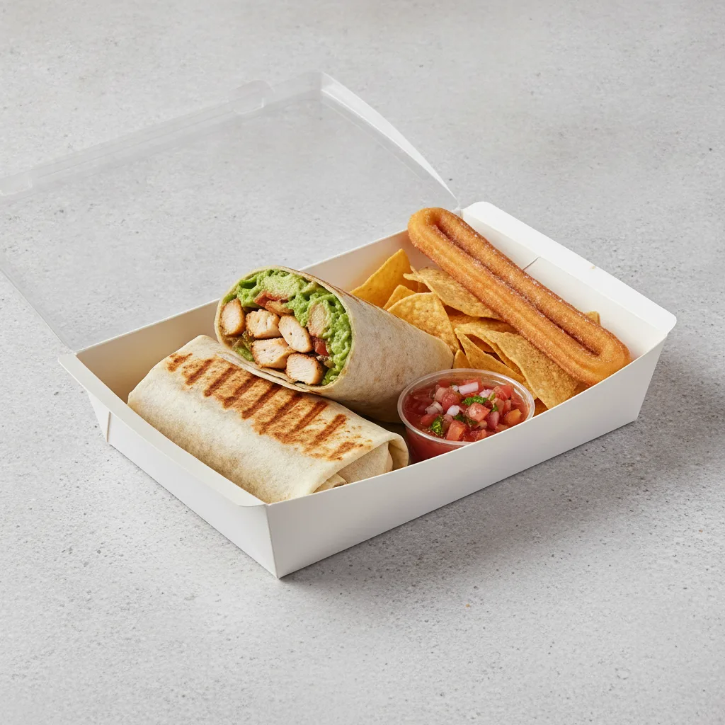 Burrito Box – Guacamole Chicken Burrito Burrito Box – Guacamole Chicken Burrito