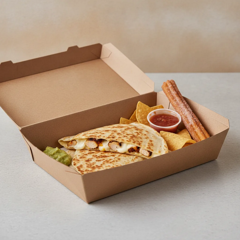 Quesadilla Box – Salsa Verde Chicken Quesadilla Quesadilla Box – Salsa Verde Chicken Quesadilla