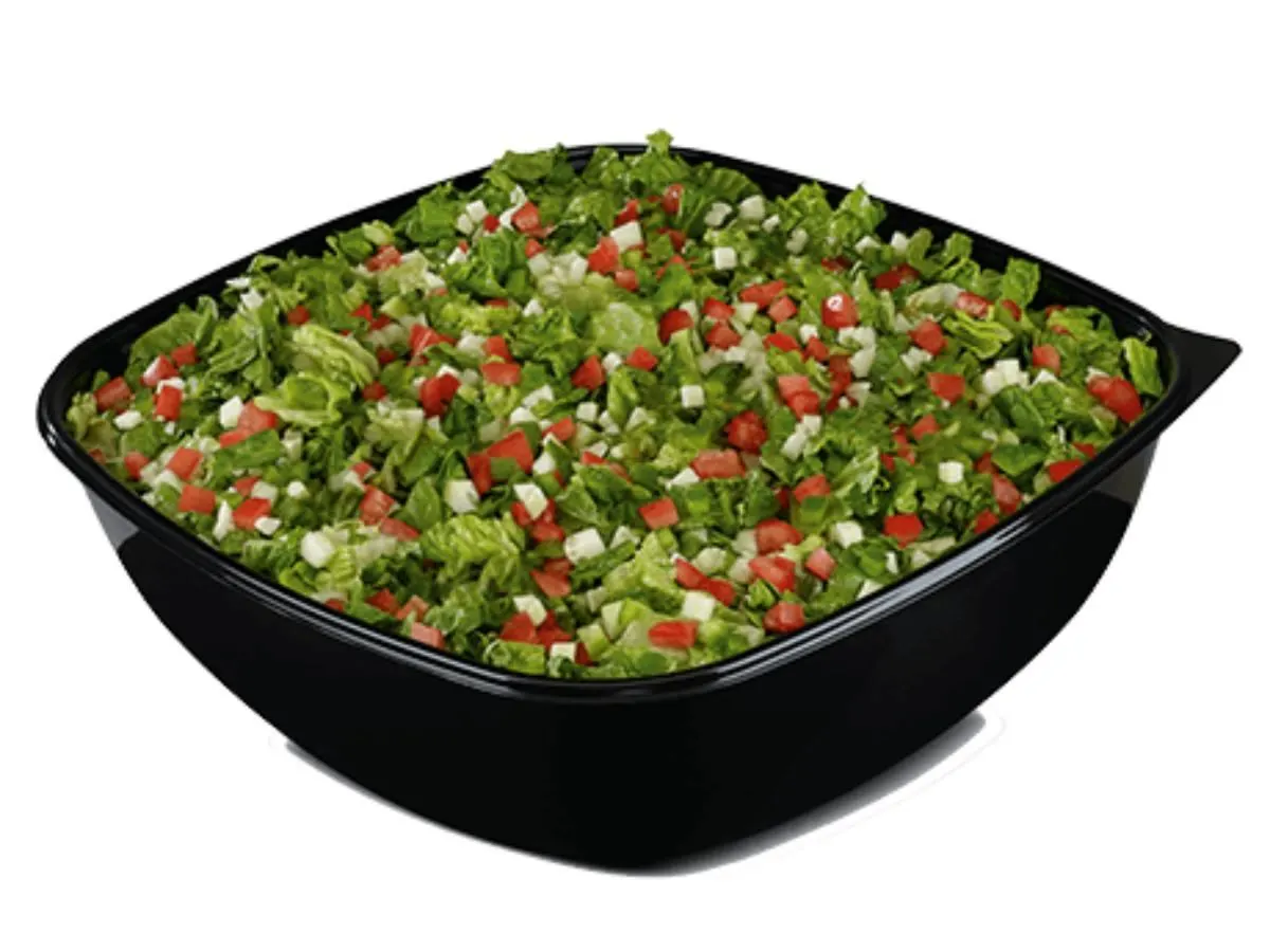 Chopped Deluxe Catering Salad - Grilled Chicken with Oil and Vinegar and Italian Dressing