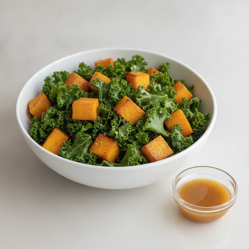 Butternut Squash and Kale Salad with Maple Vinaigrette Butternut Squash and Kale Salad with Maple Vinaigrette