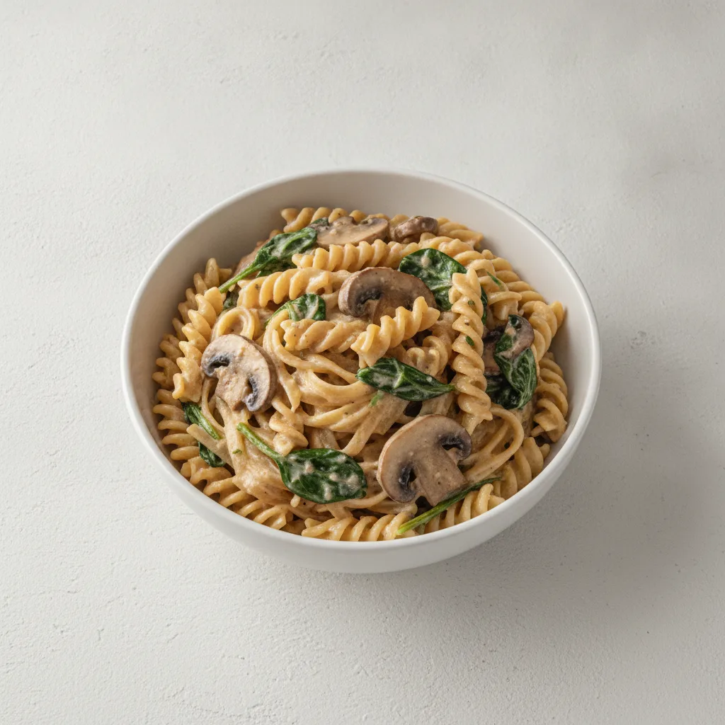 Creamy Mushroom and Spinach Pasta Creamy Mushroom and Spinach Pasta