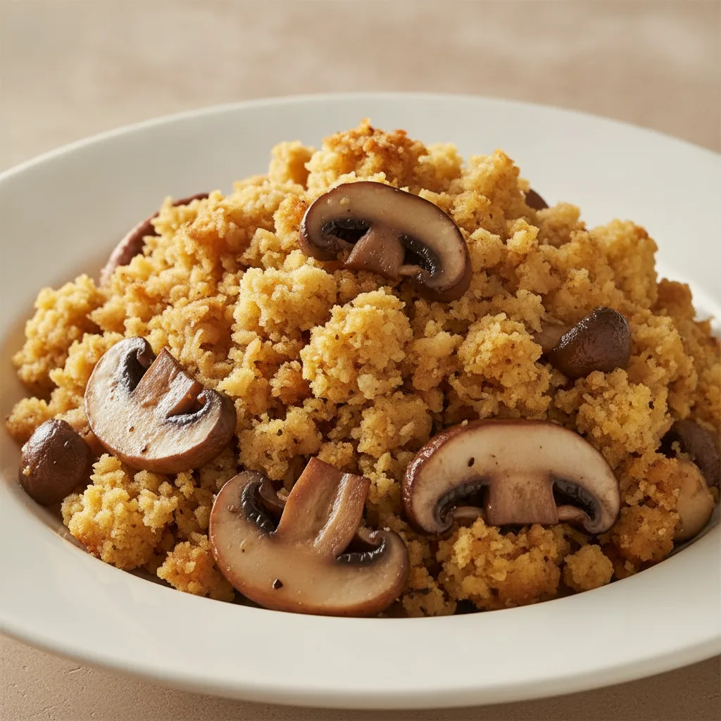 Cornbread Stuffing with Mushrooms Cornbread Stuffing with Mushrooms