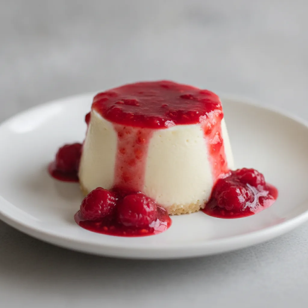 No-Bake Cheesecake with Raspberry Sauce No-Bake Cheesecake with Raspberry Sauce