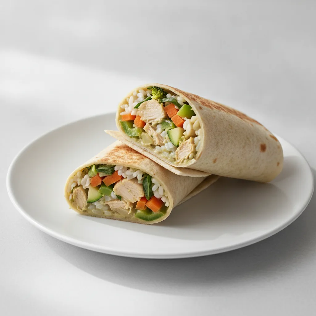 Chicken Green Curry Wrap Chicken Green Curry Wrap