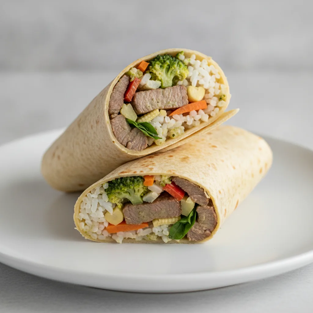 Beef Green Curry Wrap Beef Green Curry Wrap