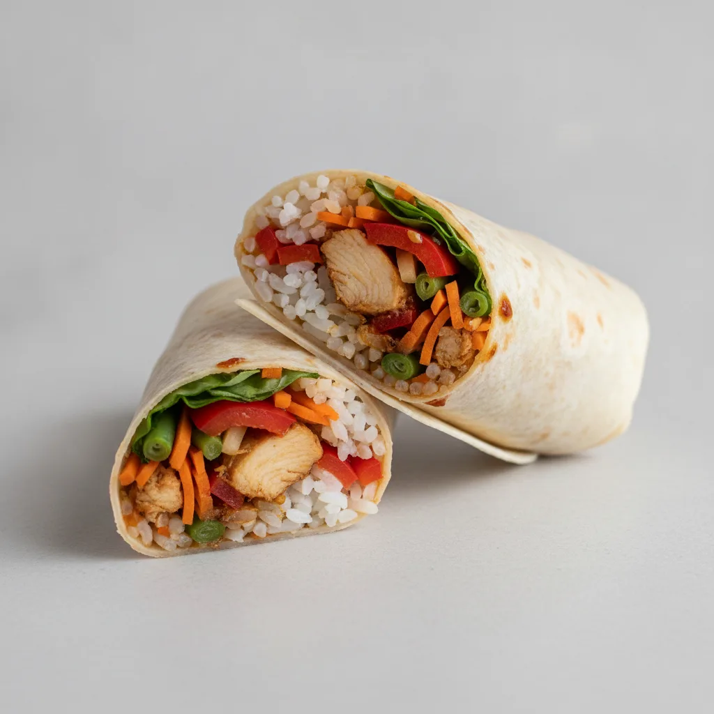 Spicy Basil Wrap with Chicken Spicy Basil Wrap with Chicken