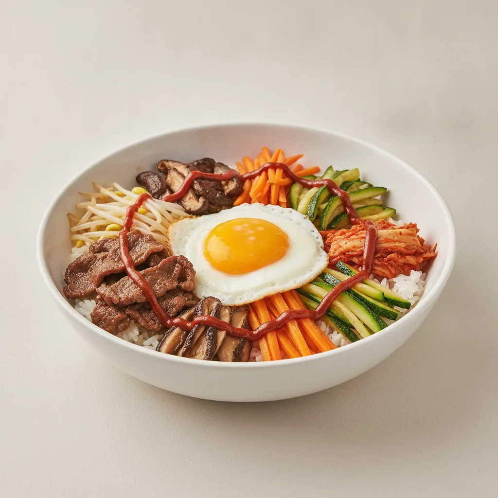 Korean Bibimbap with Beef Korean Bibimbap with Beef